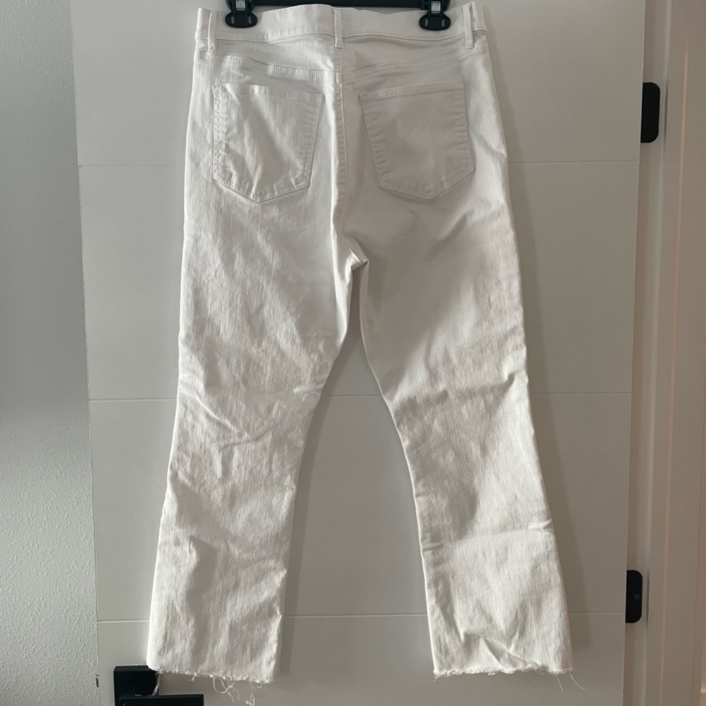 Ann Taylor high rise ankle jean with Stretch; white Size 10